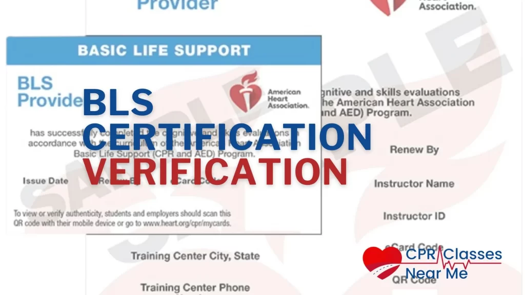 BLS Certification Verification