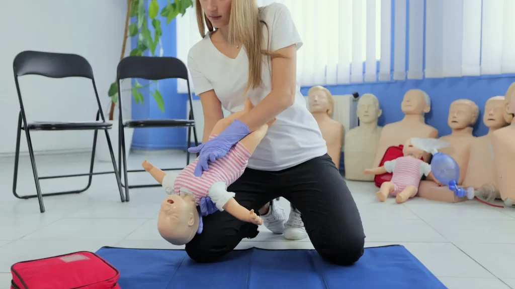 Giving CPR to an Infant